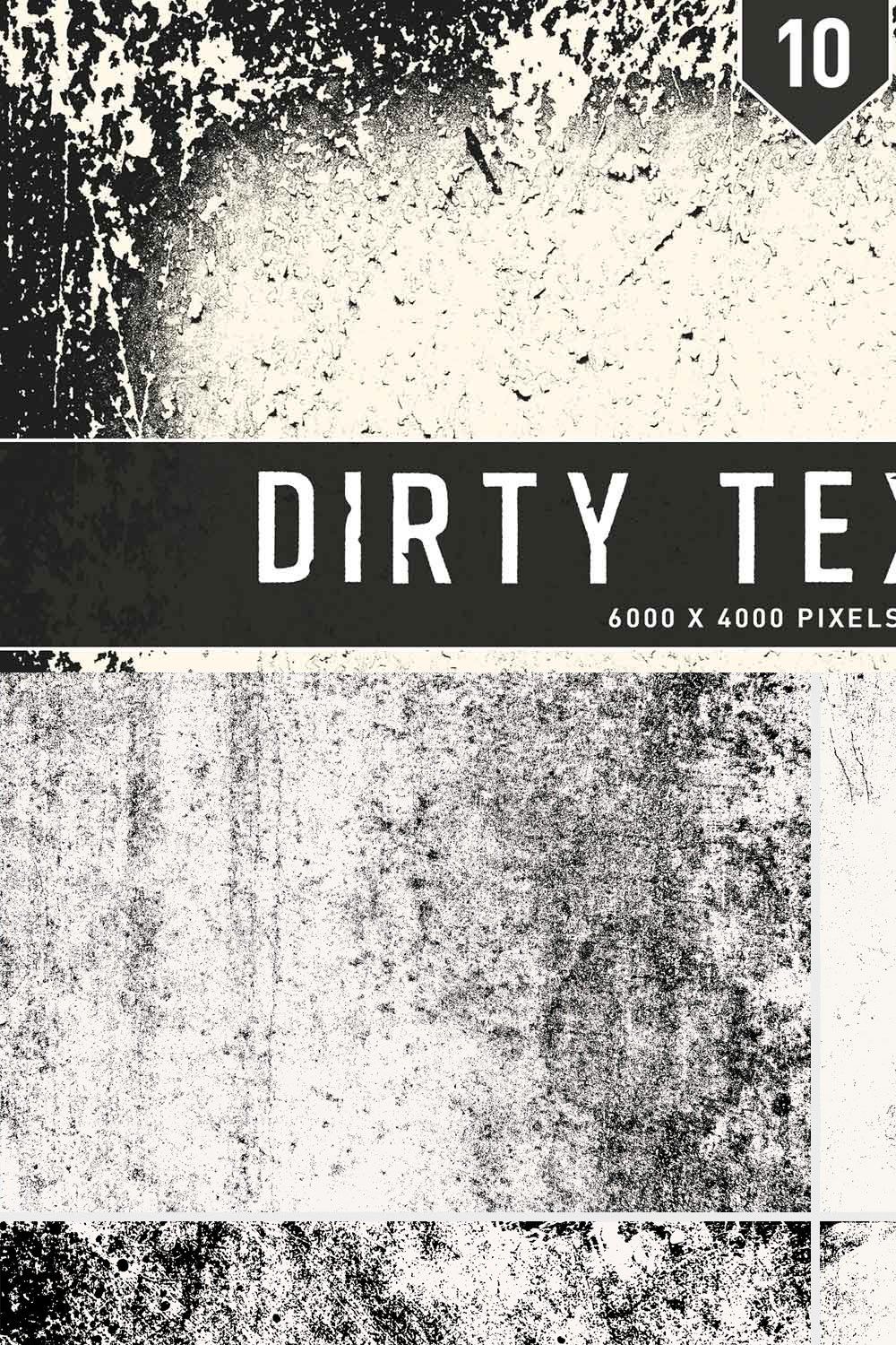 Dirty Textures pinterest preview image.