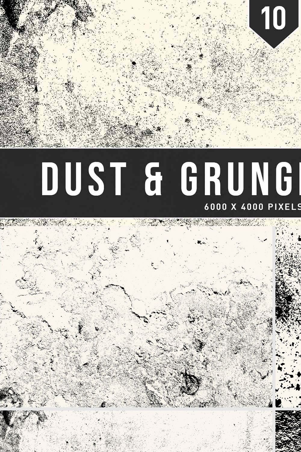 Dust & Grunge Textures pinterest preview image.