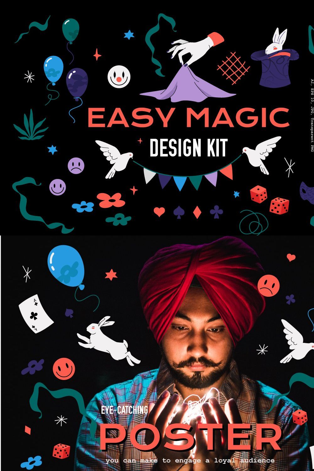 Easy Magic Design Kit pinterest preview image.