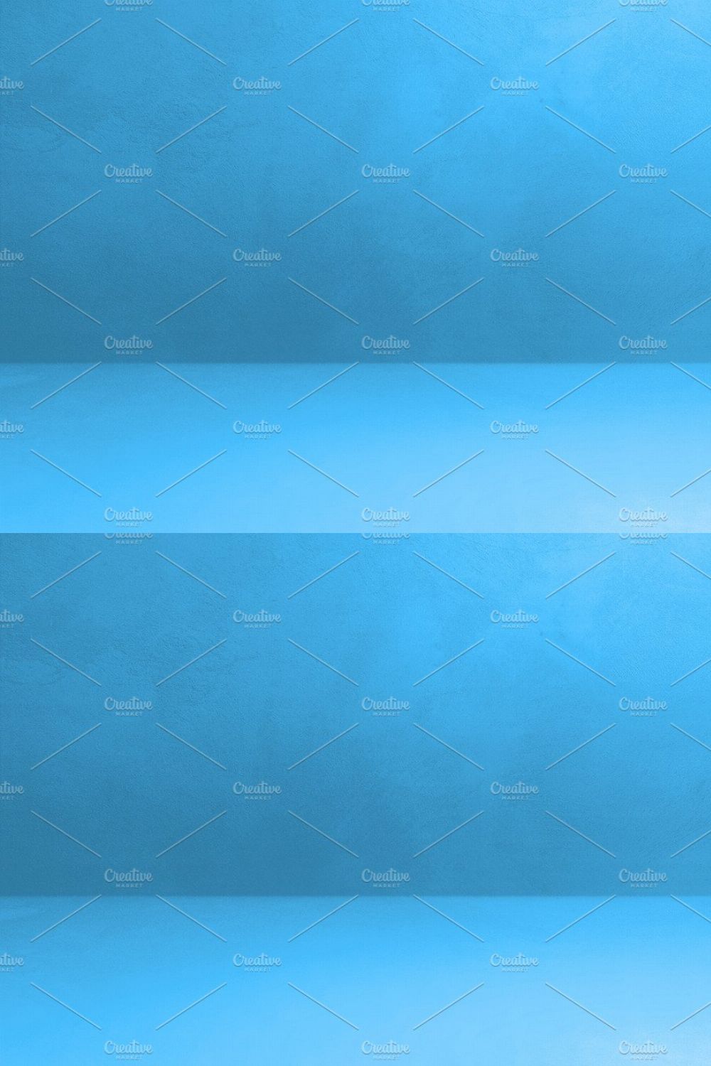 Empty blue concrete interior background banner pinterest preview image.