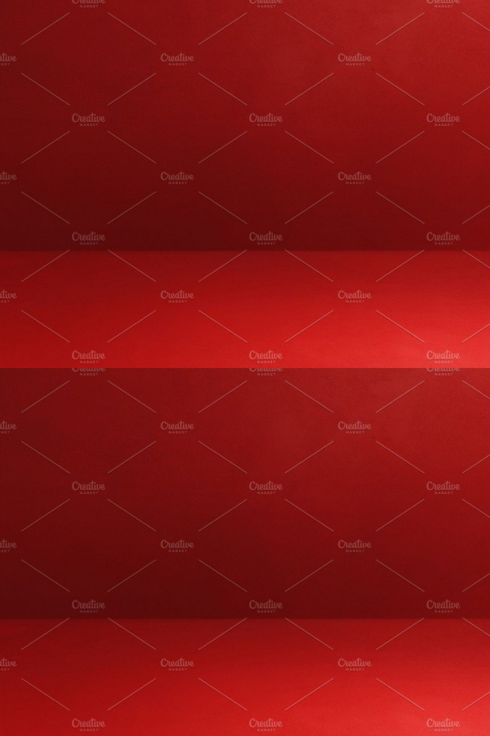 Empty red concrete interior background banner pinterest preview image.