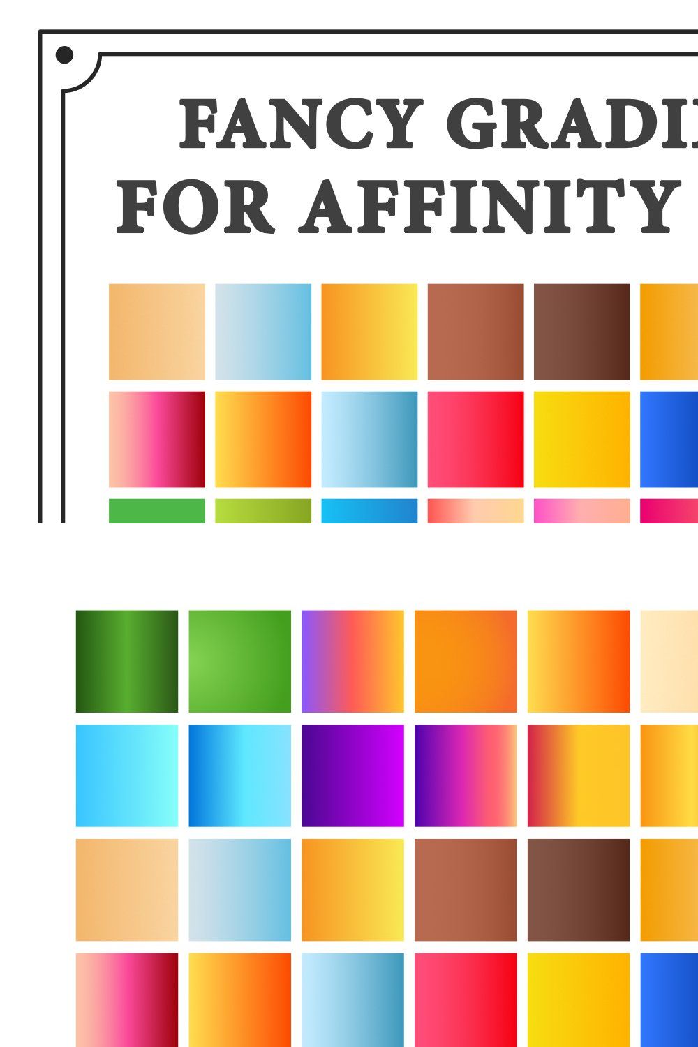 Fancy Gradient Pack For Affinity pinterest preview image.