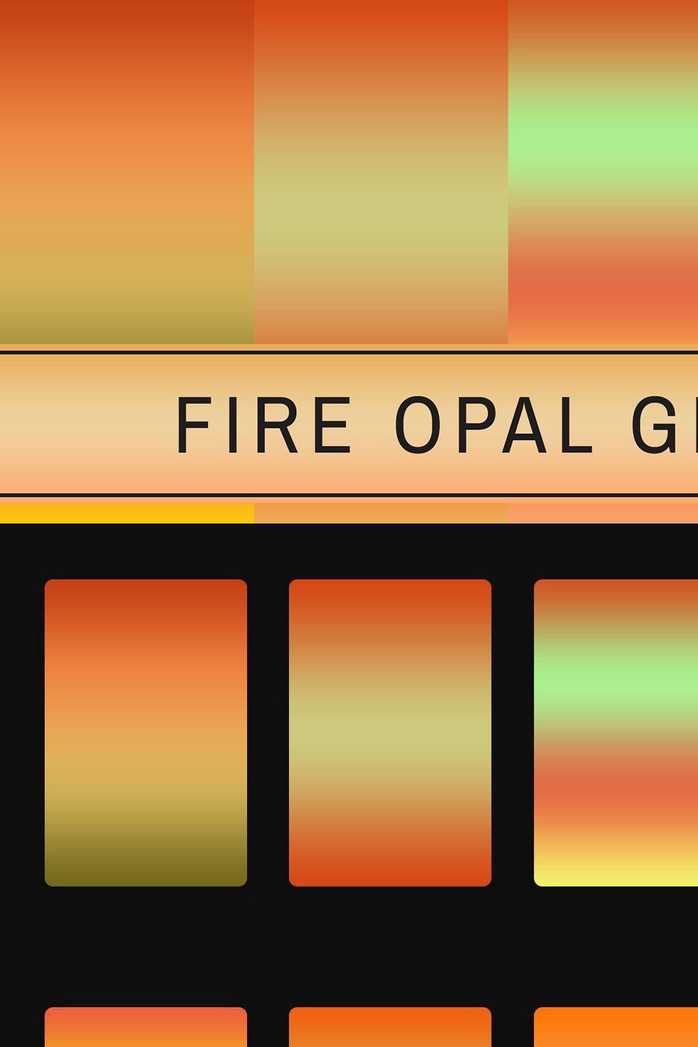 Fire Opal Gradients pinterest preview image.