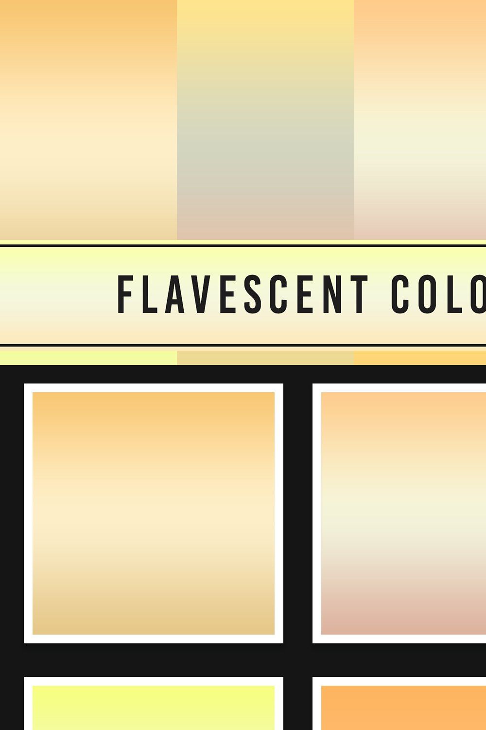 Flavescent Color Gradients pinterest preview image.