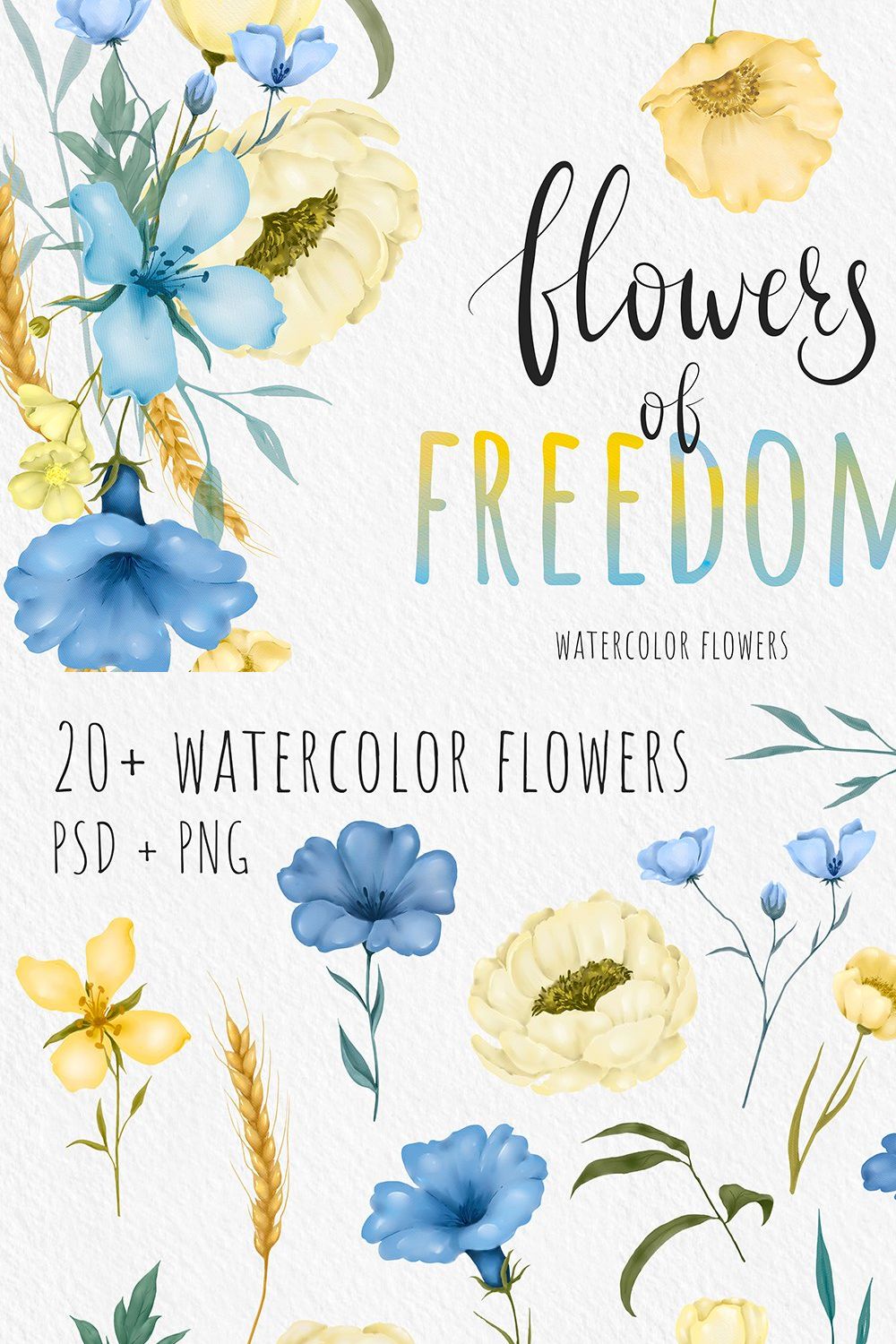 Flowers of FREEDOM pinterest preview image.