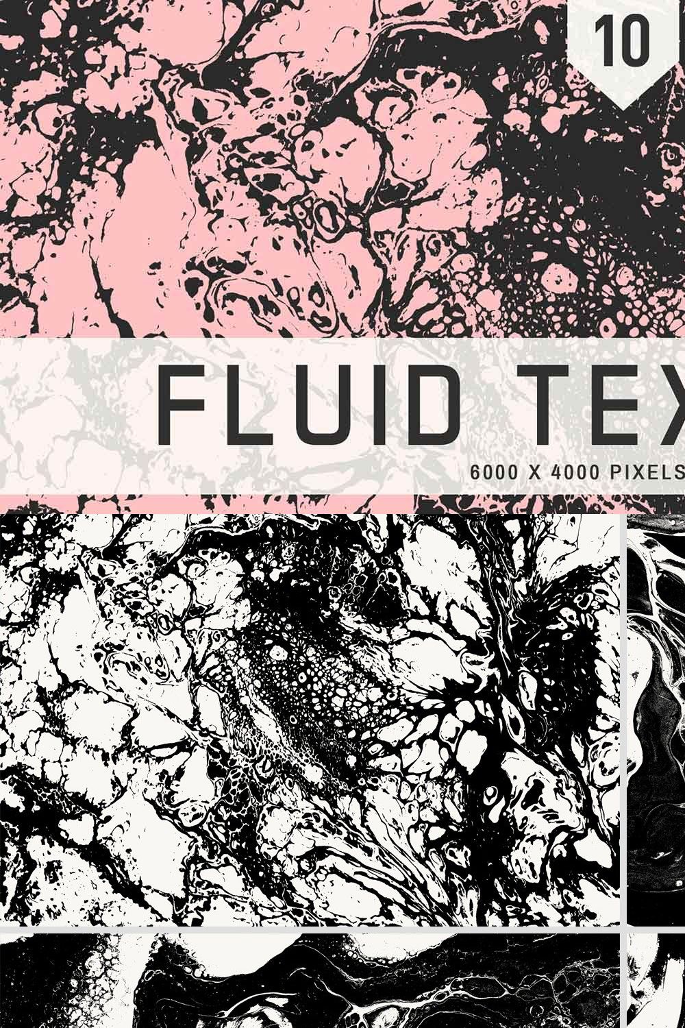 Fluid Textures pinterest preview image.