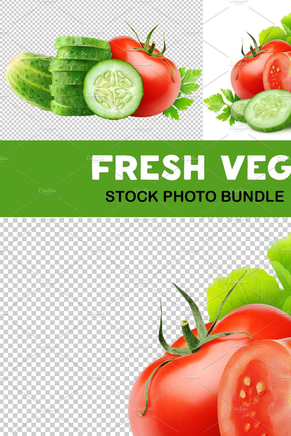 Fresh salad vegetables pinterest preview image.