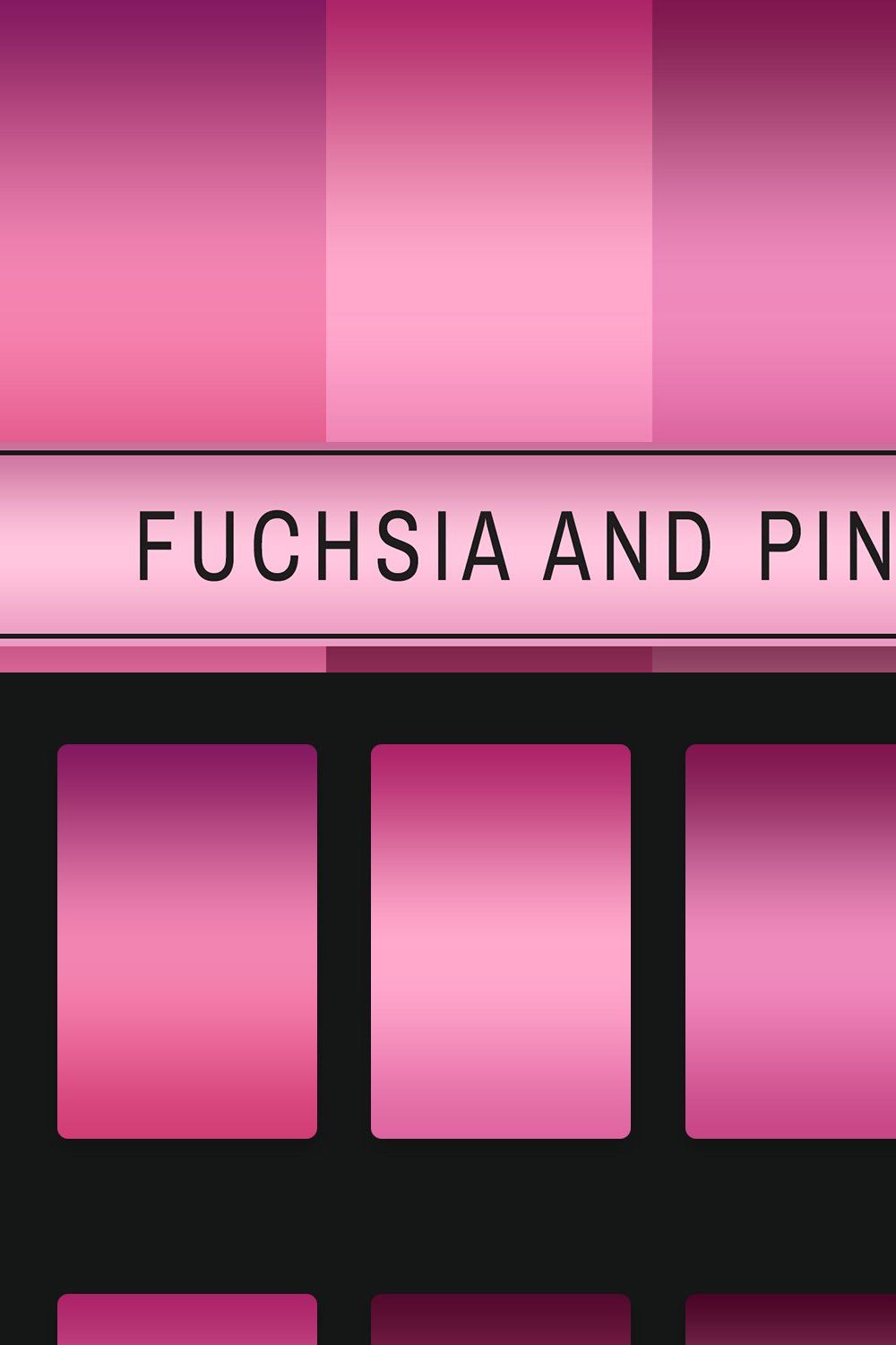 Fuchsia And Pink Gradients pinterest preview image.