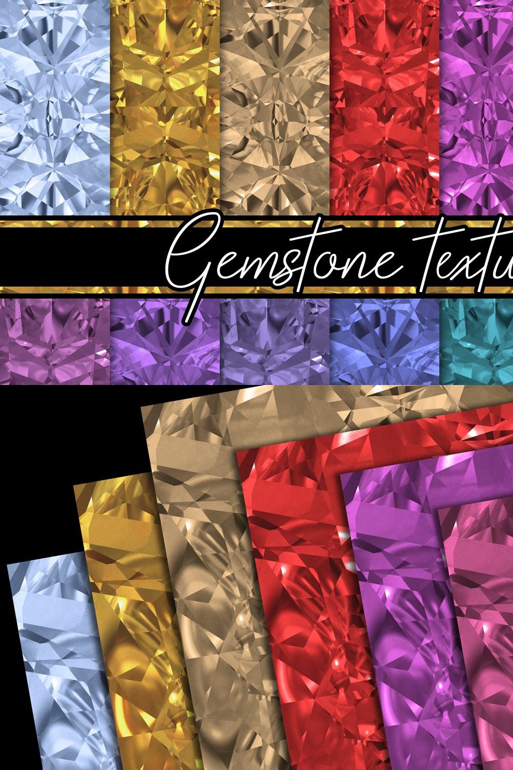 Gemstone Textures (Pack 1) pinterest preview image.