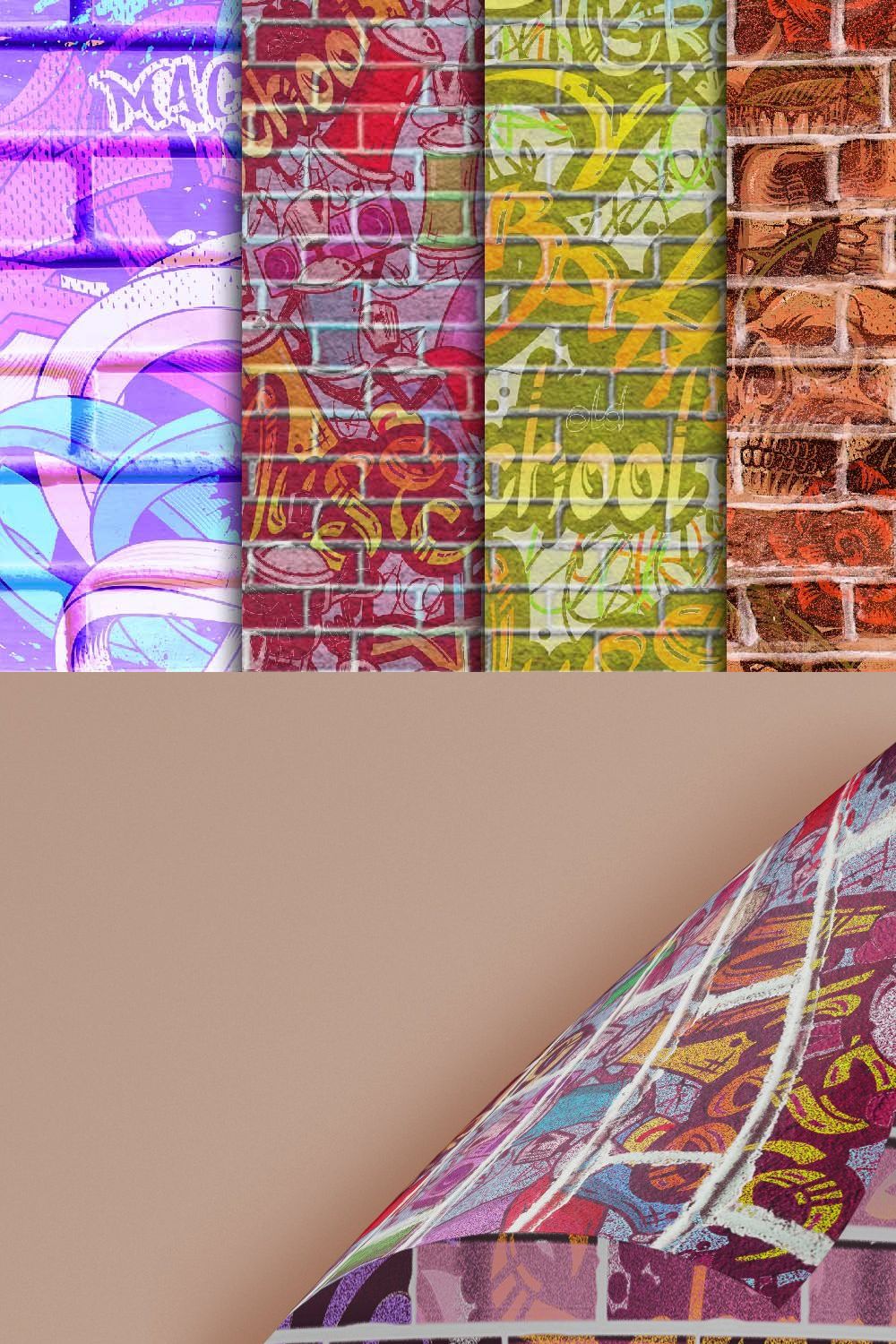 Graffiti Wall Background pinterest preview image.