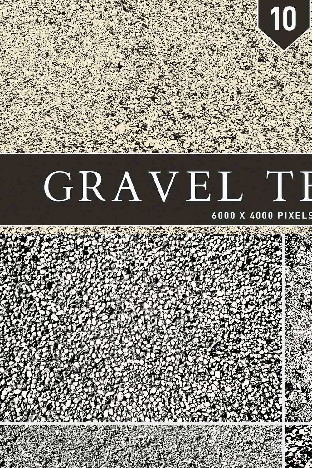 Gravel Textures pinterest preview image.