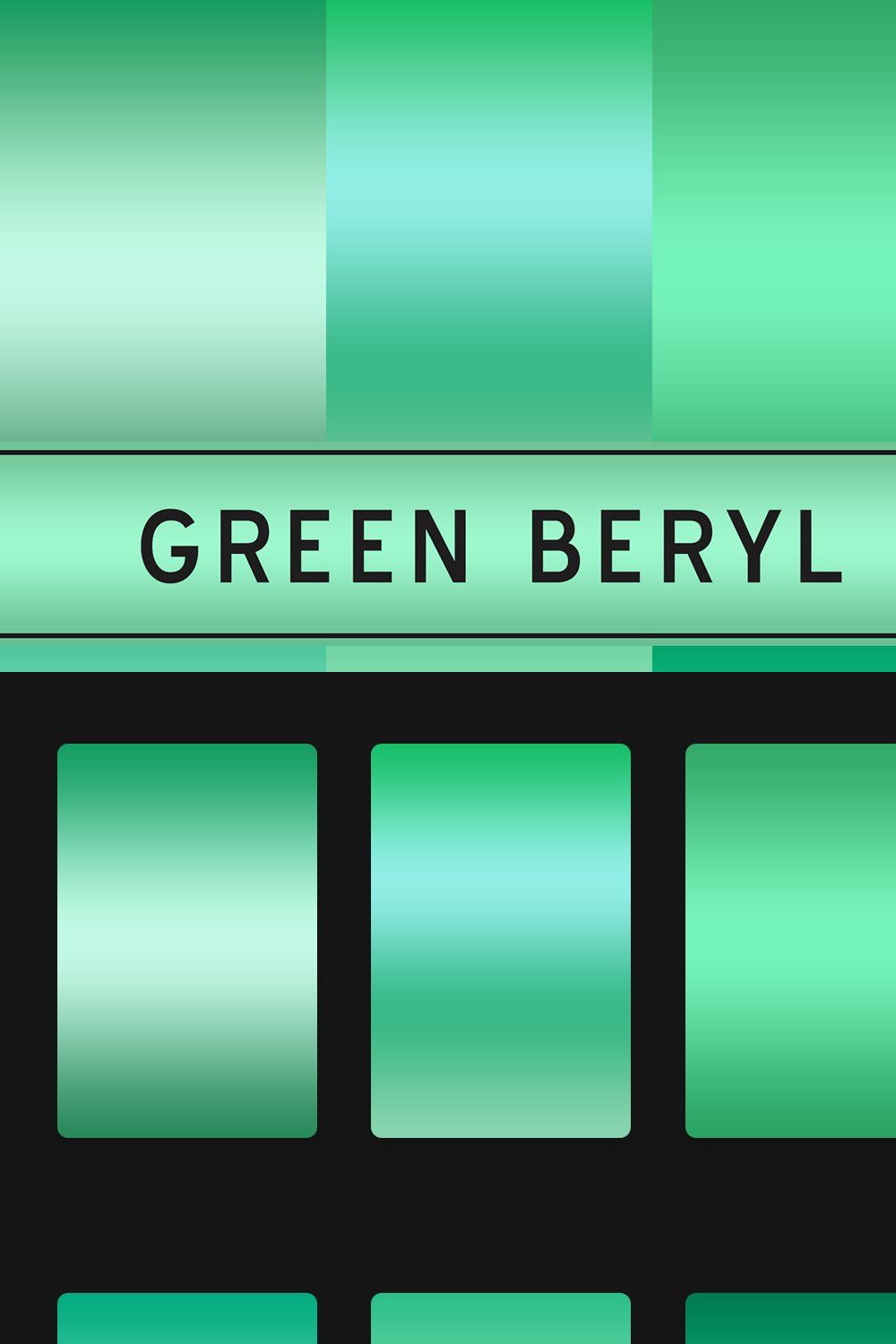 Green Beryl Gradients pinterest preview image.