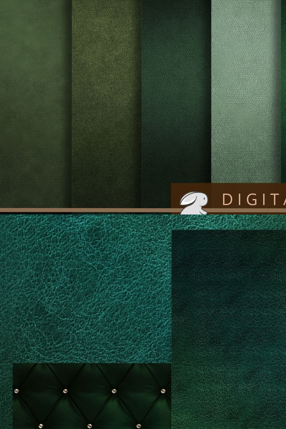 Green Leather Textures pinterest preview image.