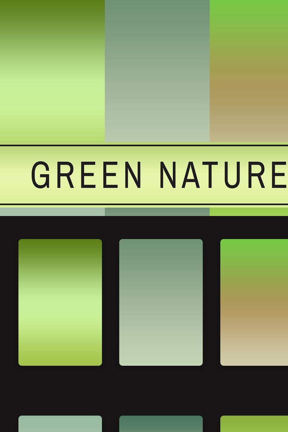 Green Nature Gradients pinterest preview image.