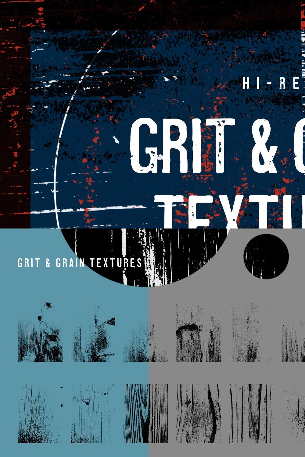 Grit & Grain Textures pinterest preview image.