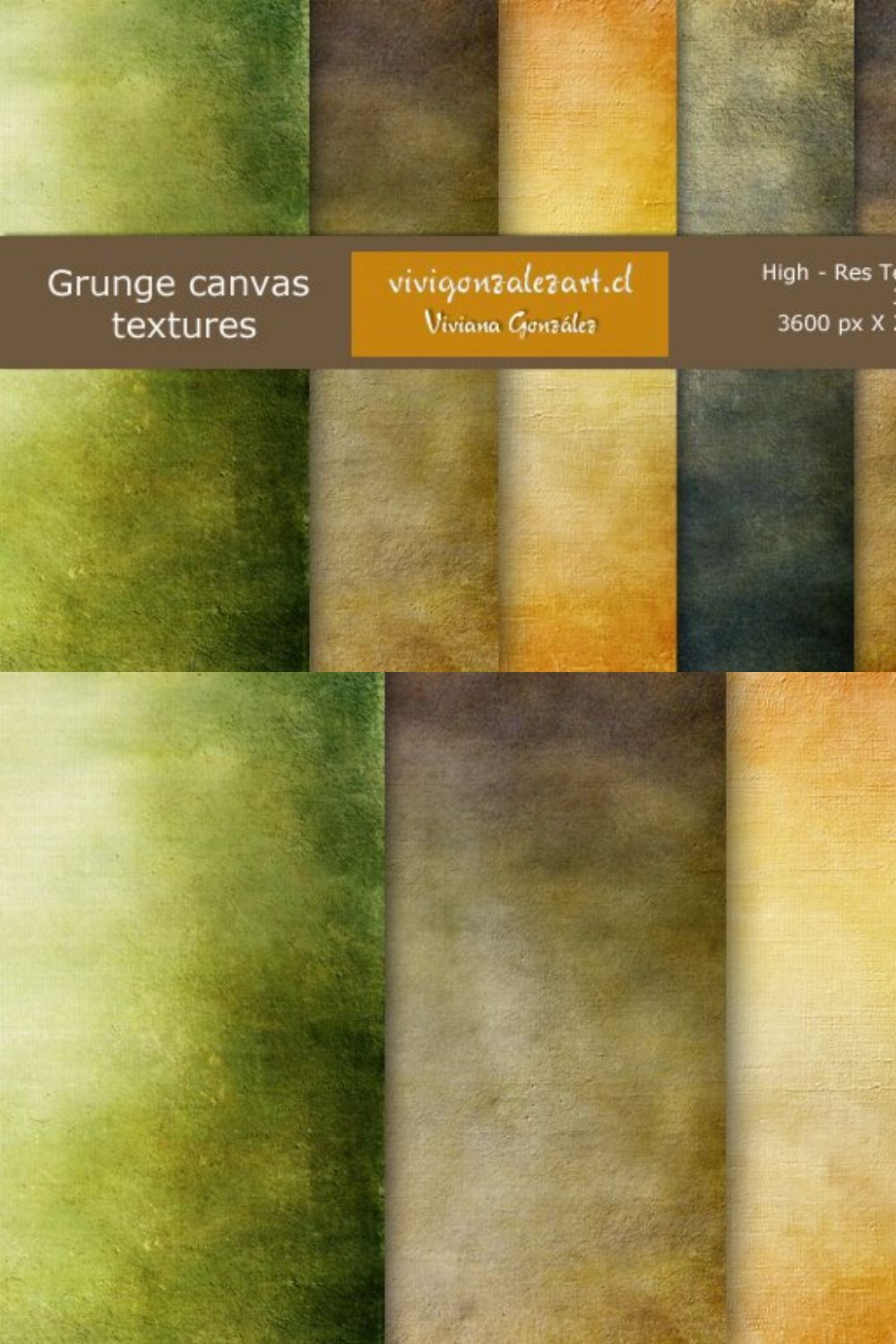 Grunge canvas textures pinterest preview image.