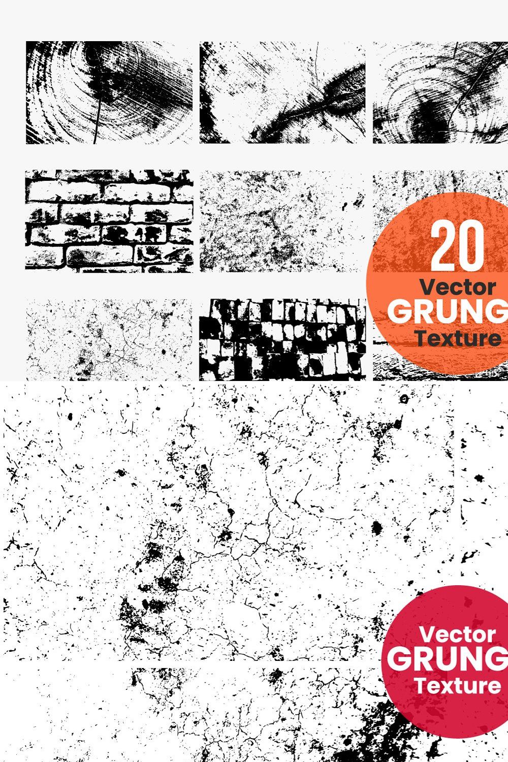 Grunge texture background pinterest preview image.