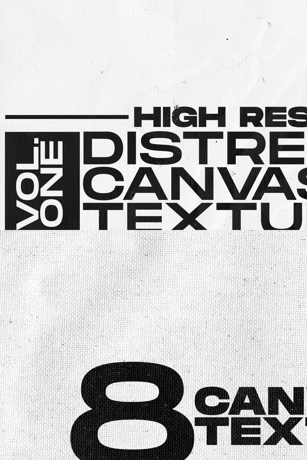 High-Res Distressed Canvas Textures pinterest preview image.