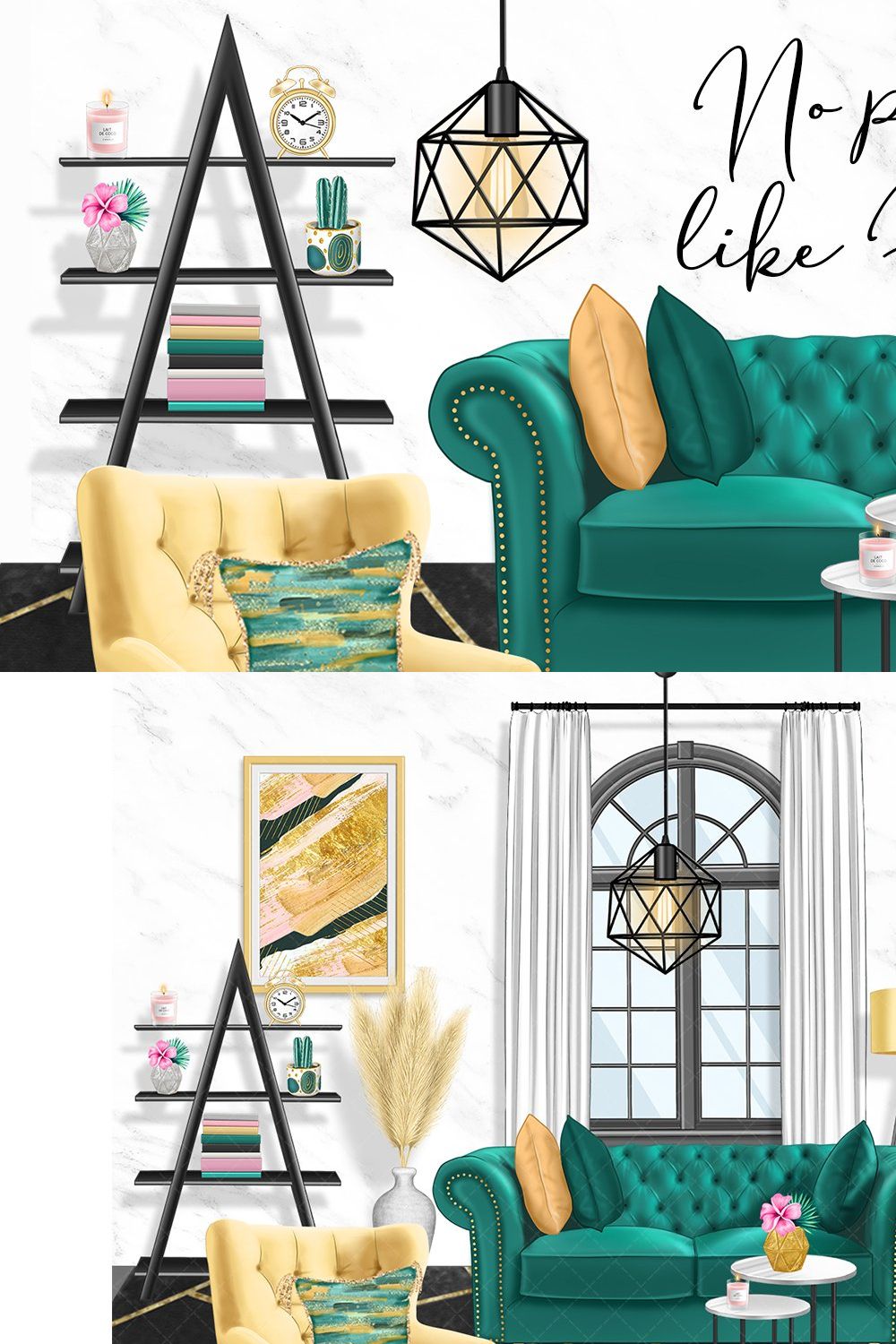 Home Clip Art, furniture design pinterest preview image.