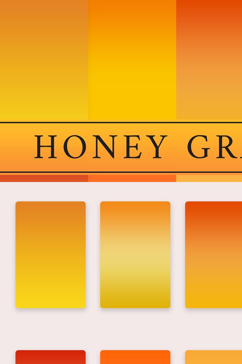 Honey Gradients pinterest preview image.