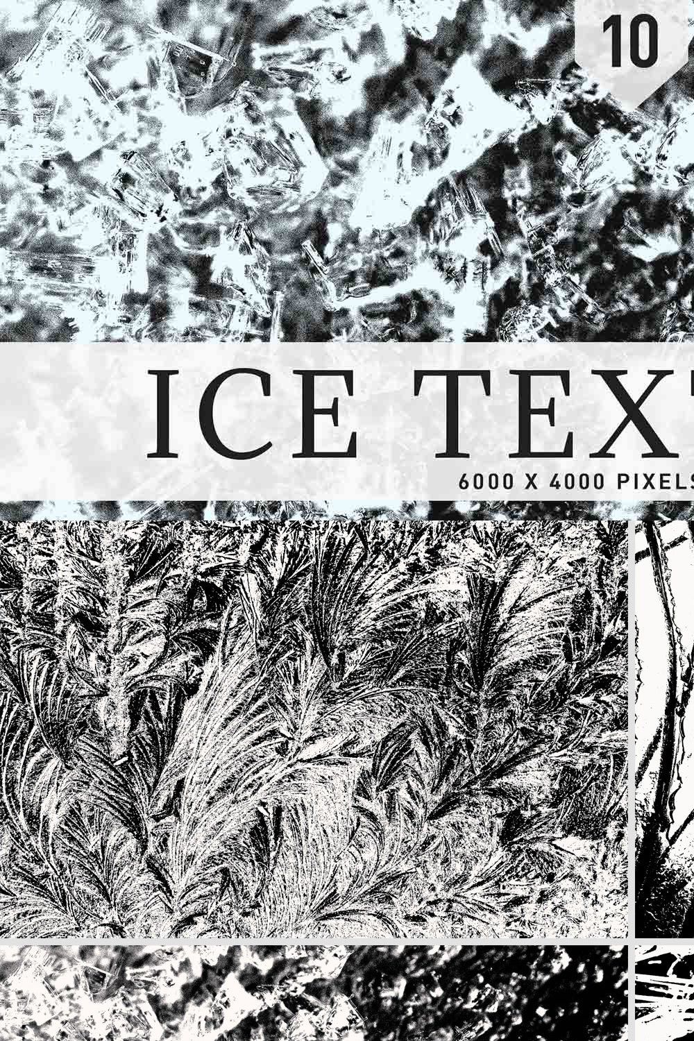 Ice Textures pinterest preview image.