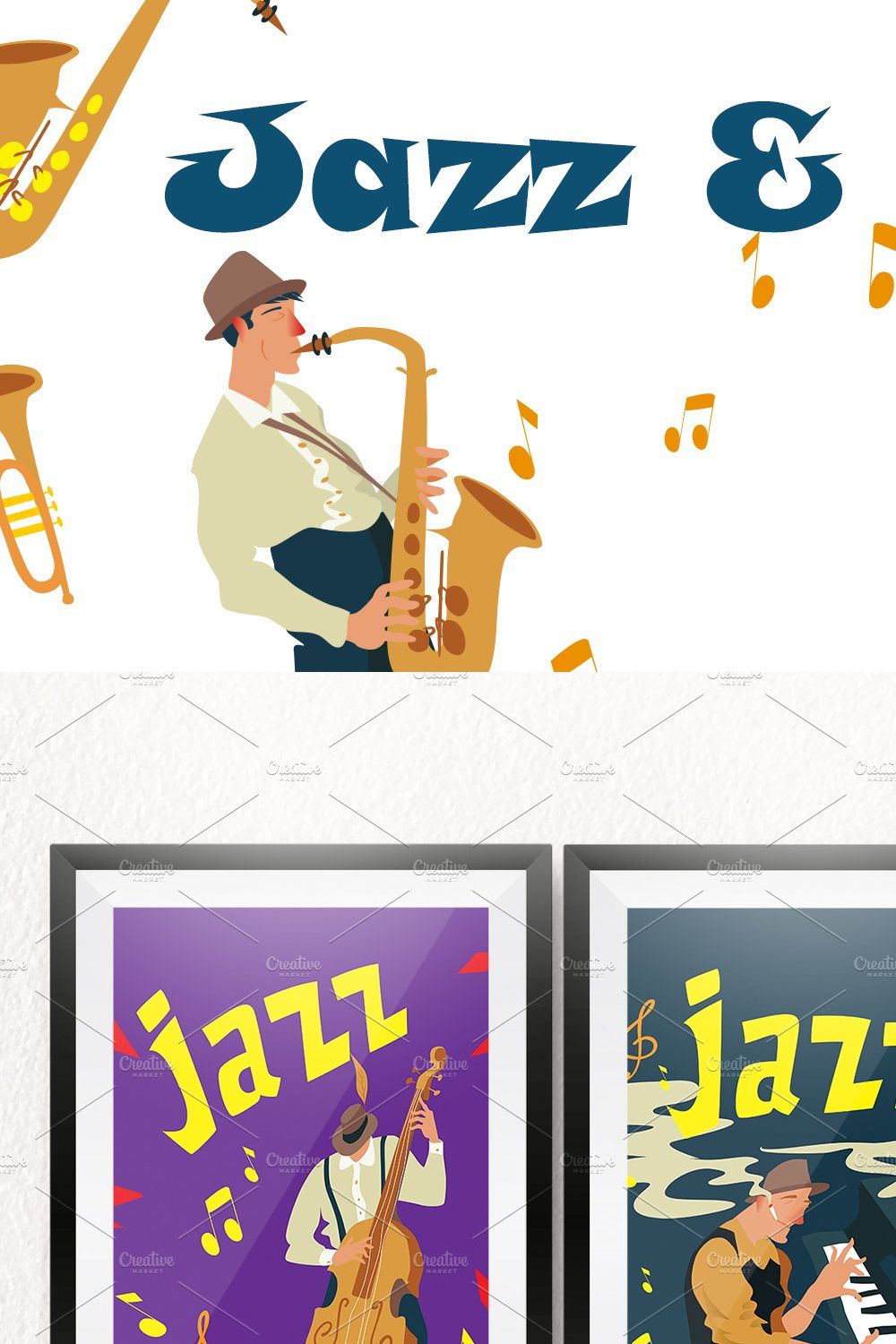 Jazz & blues pinterest preview image.