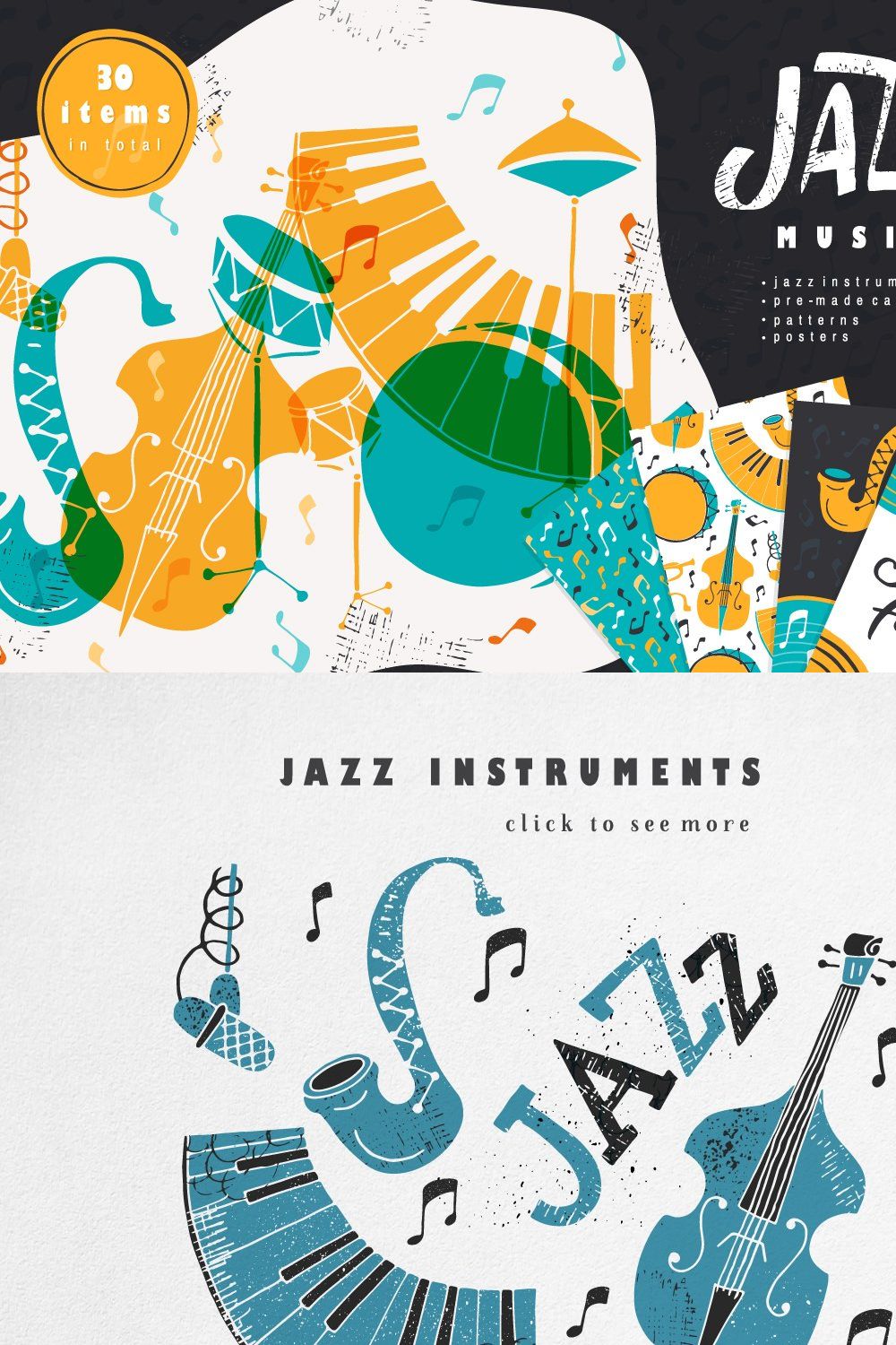 Jazz Music festival collection pinterest preview image.