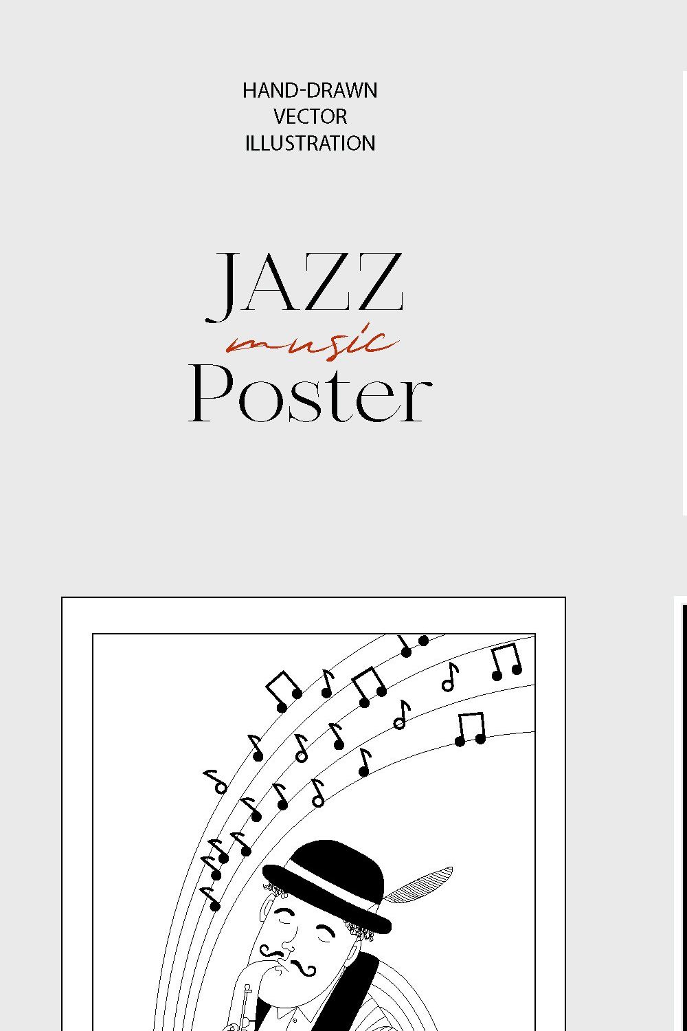 JAZZ POSTER pinterest preview image.