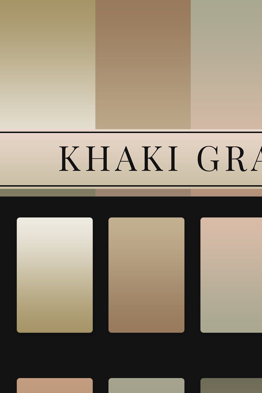 Khaki Gradients pinterest preview image.