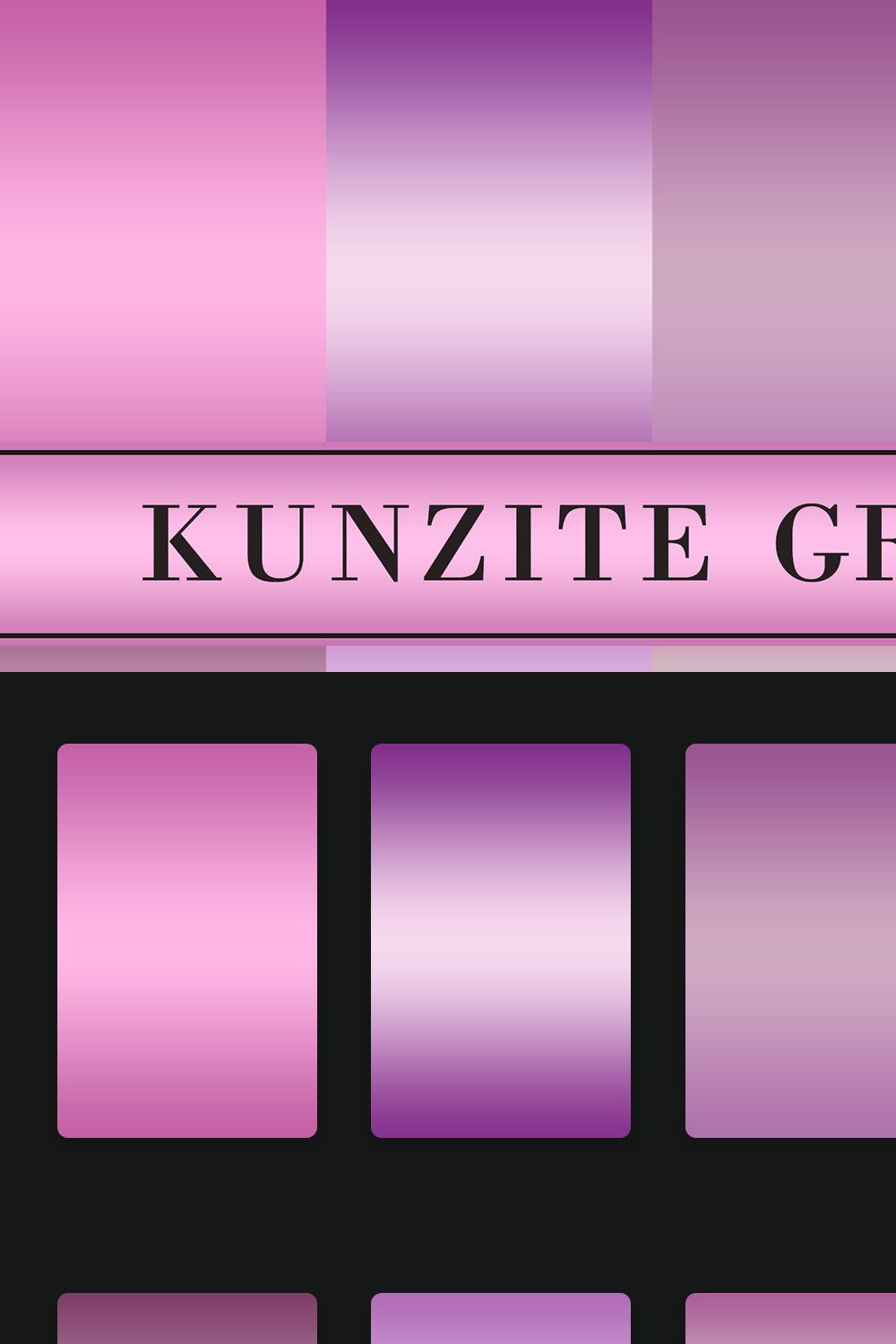 Kunzite Gradients pinterest preview image.