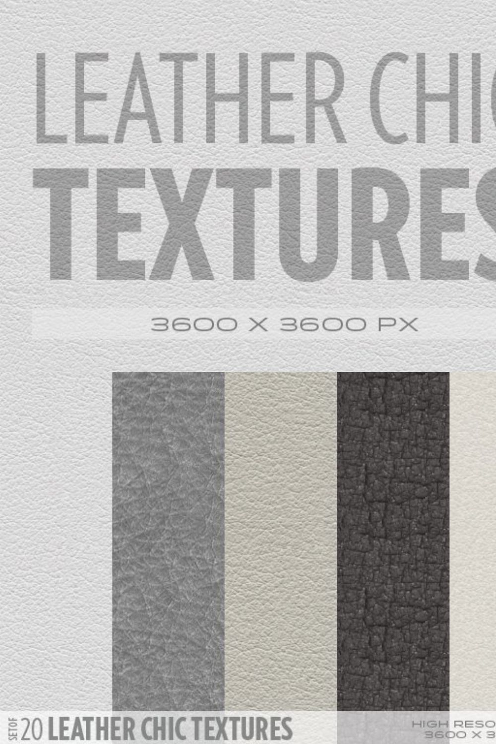Leather Chic Textures pinterest preview image.