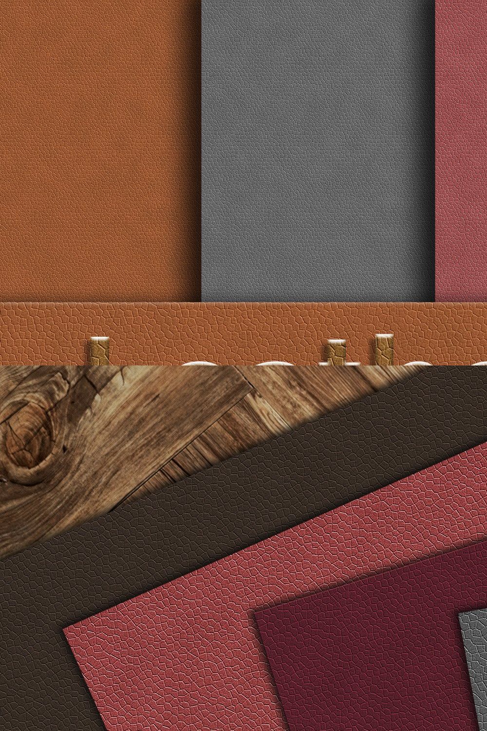 Leather Digital Paper pinterest preview image.