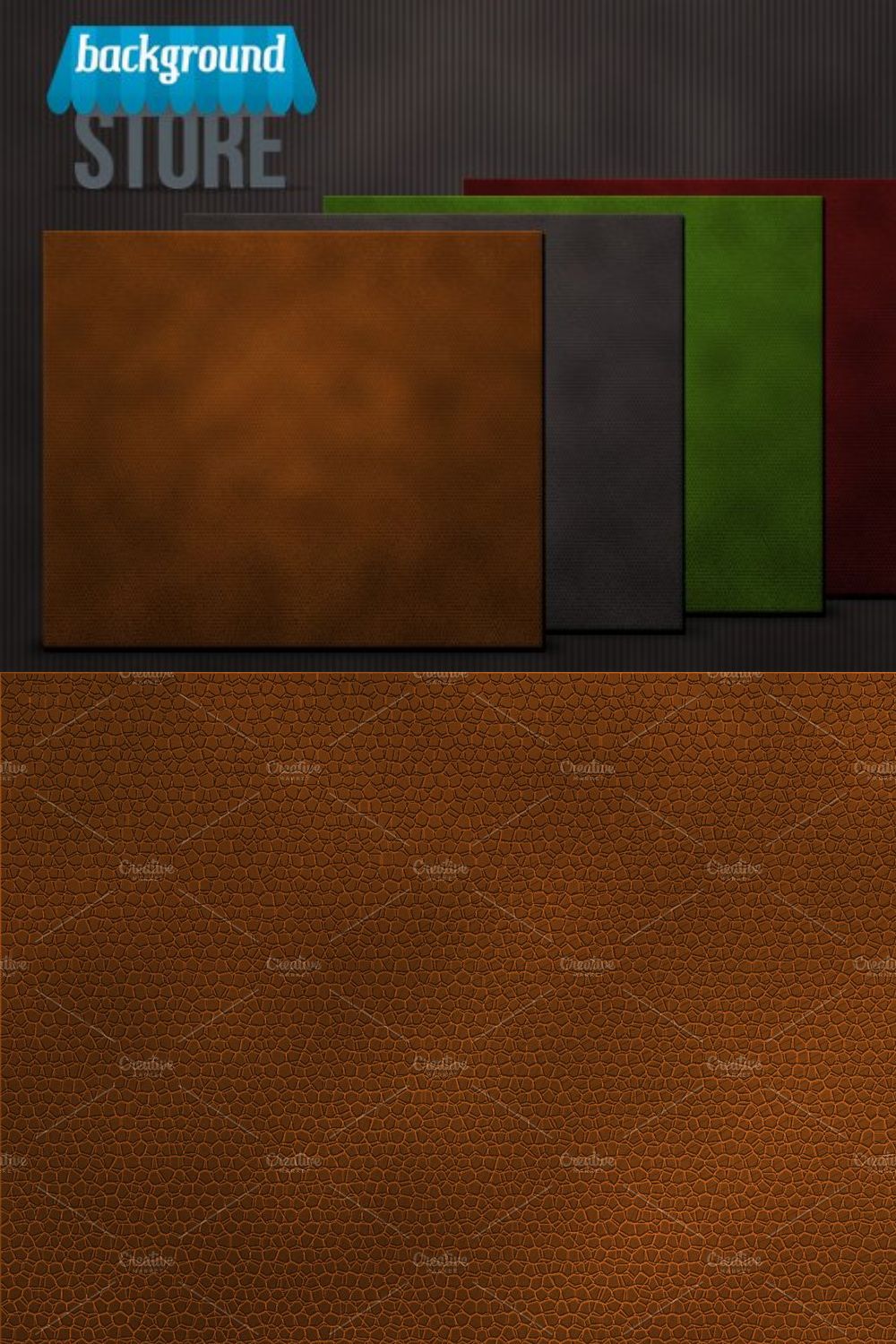Leather Texture pinterest preview image.