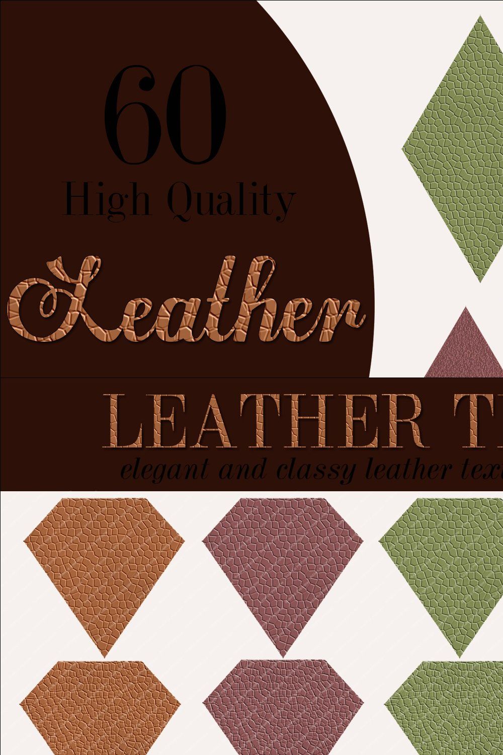 Leather Textures Collection pinterest preview image.