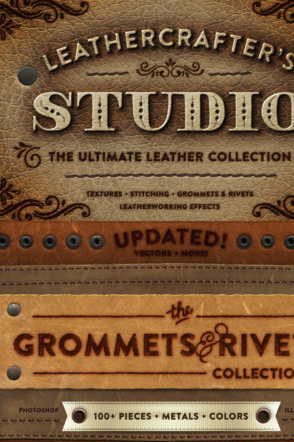 Leathercrafter's Studio pinterest preview image.