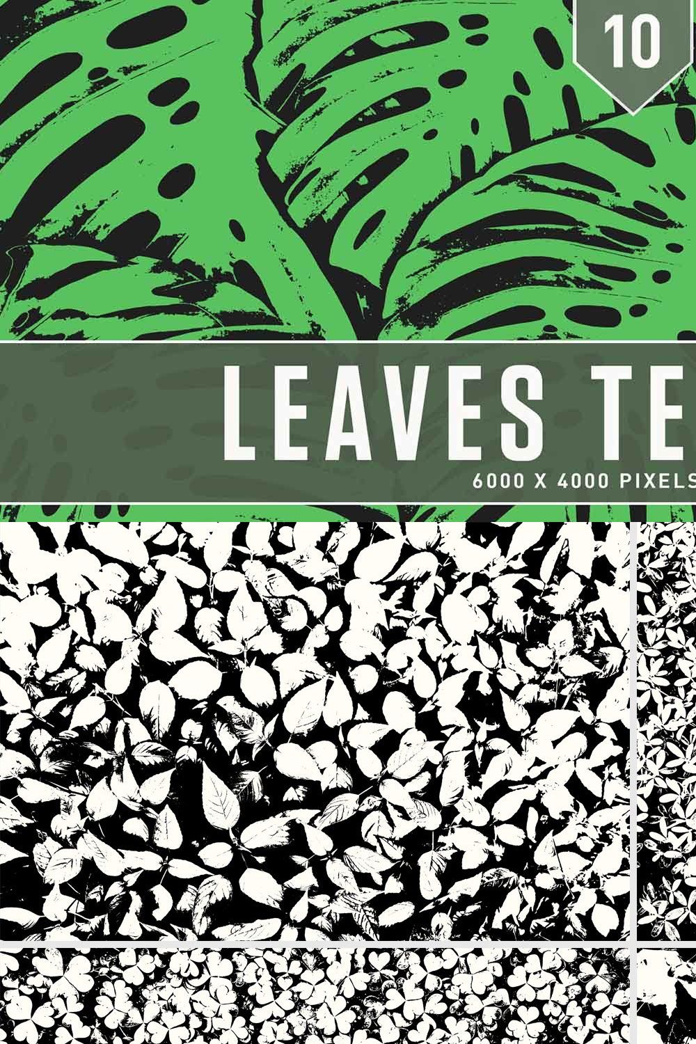 Leaves Textures pinterest preview image.