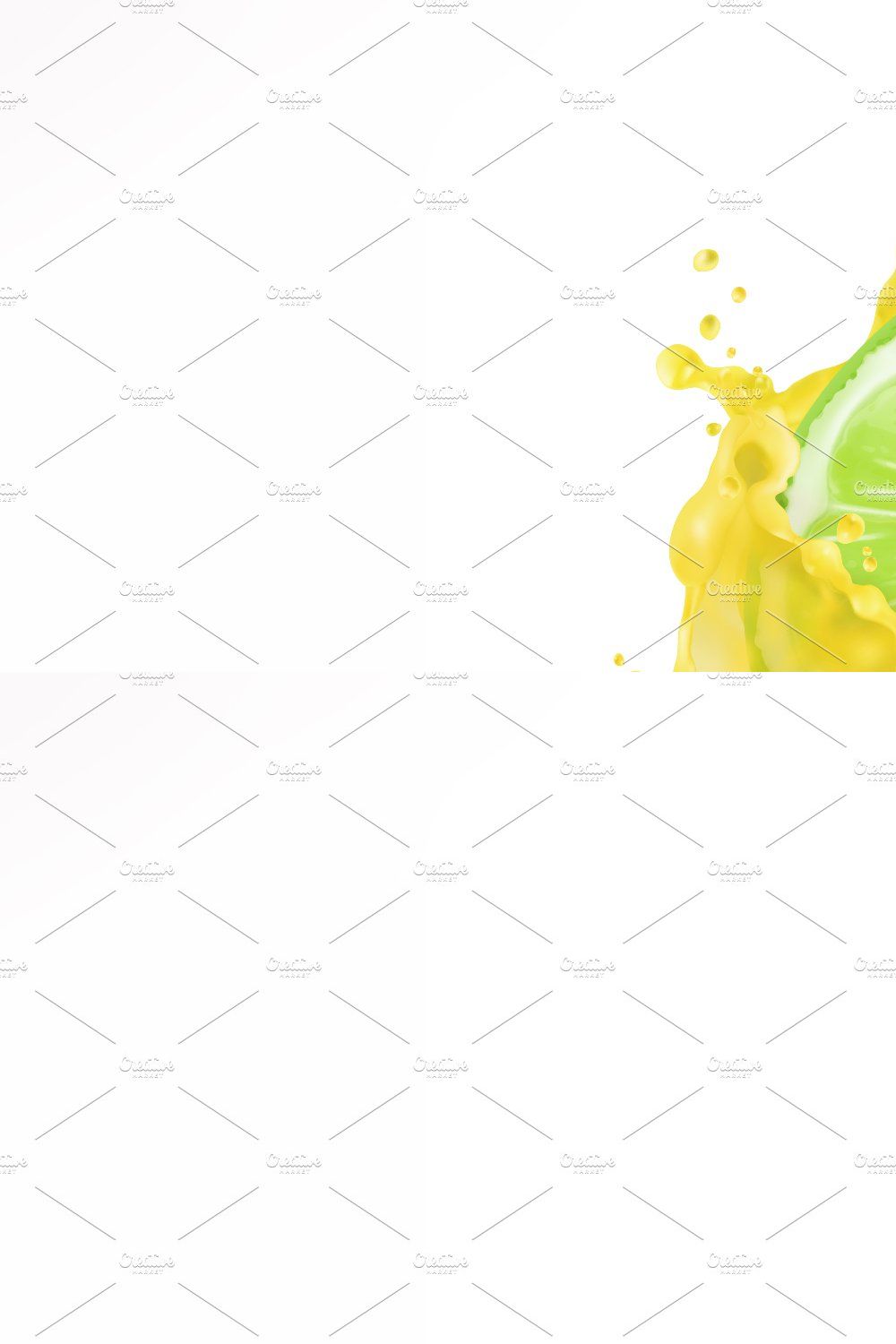 Lemon and lime juice. Vector icons pinterest preview image.