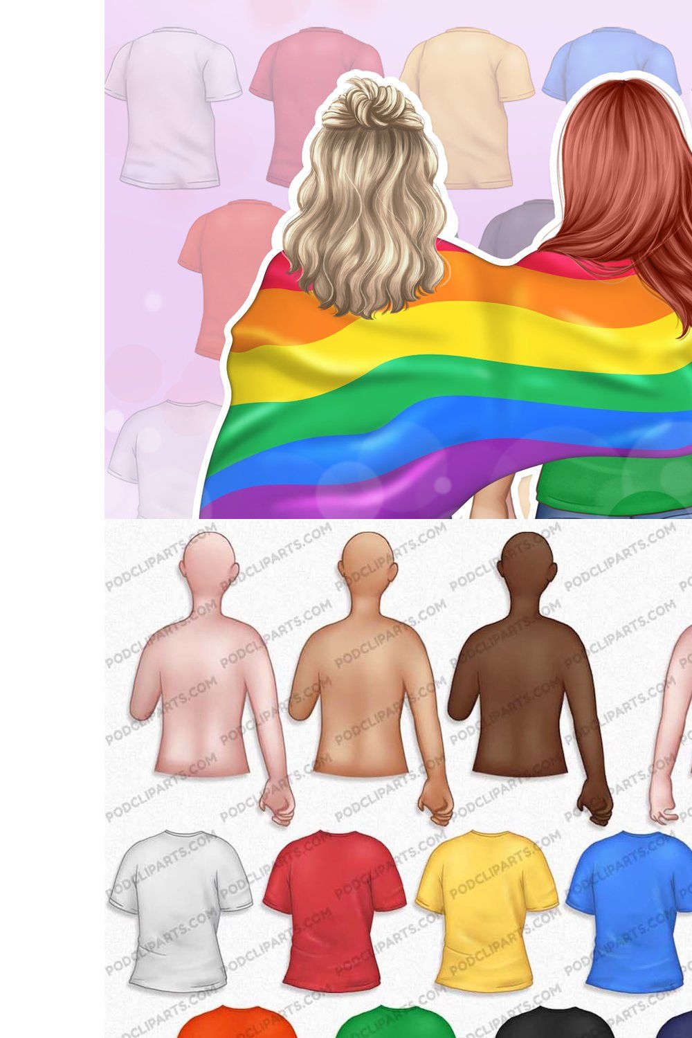 Lesbian clipart, Couple Clipart PNG pinterest preview image.