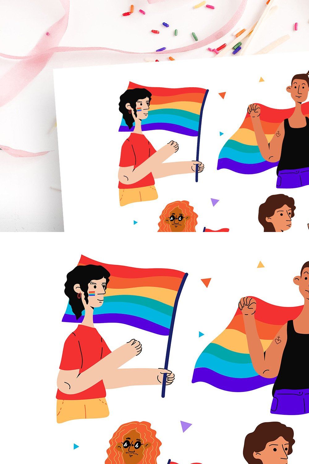 LGBT Activist Illustrations pinterest preview image.
