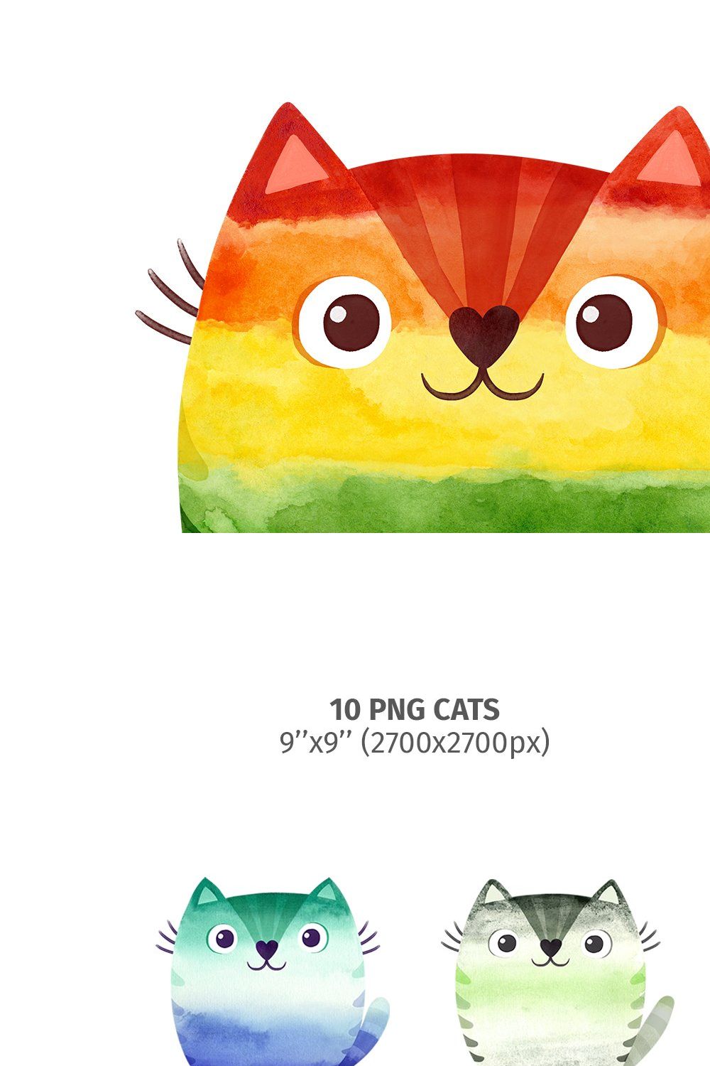 LGBT pride month Watercolor clipart pinterest preview image.
