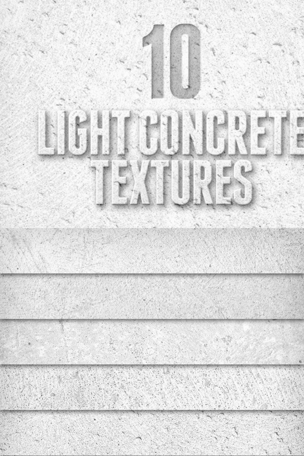 Light Concrete Textures Pack 1 pinterest preview image.