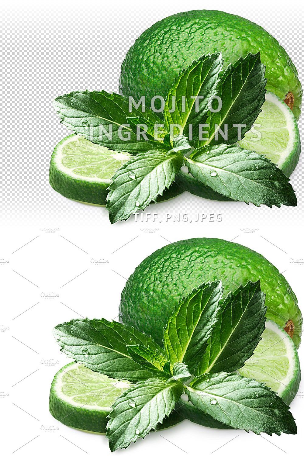 Lime with mint pinterest preview image.