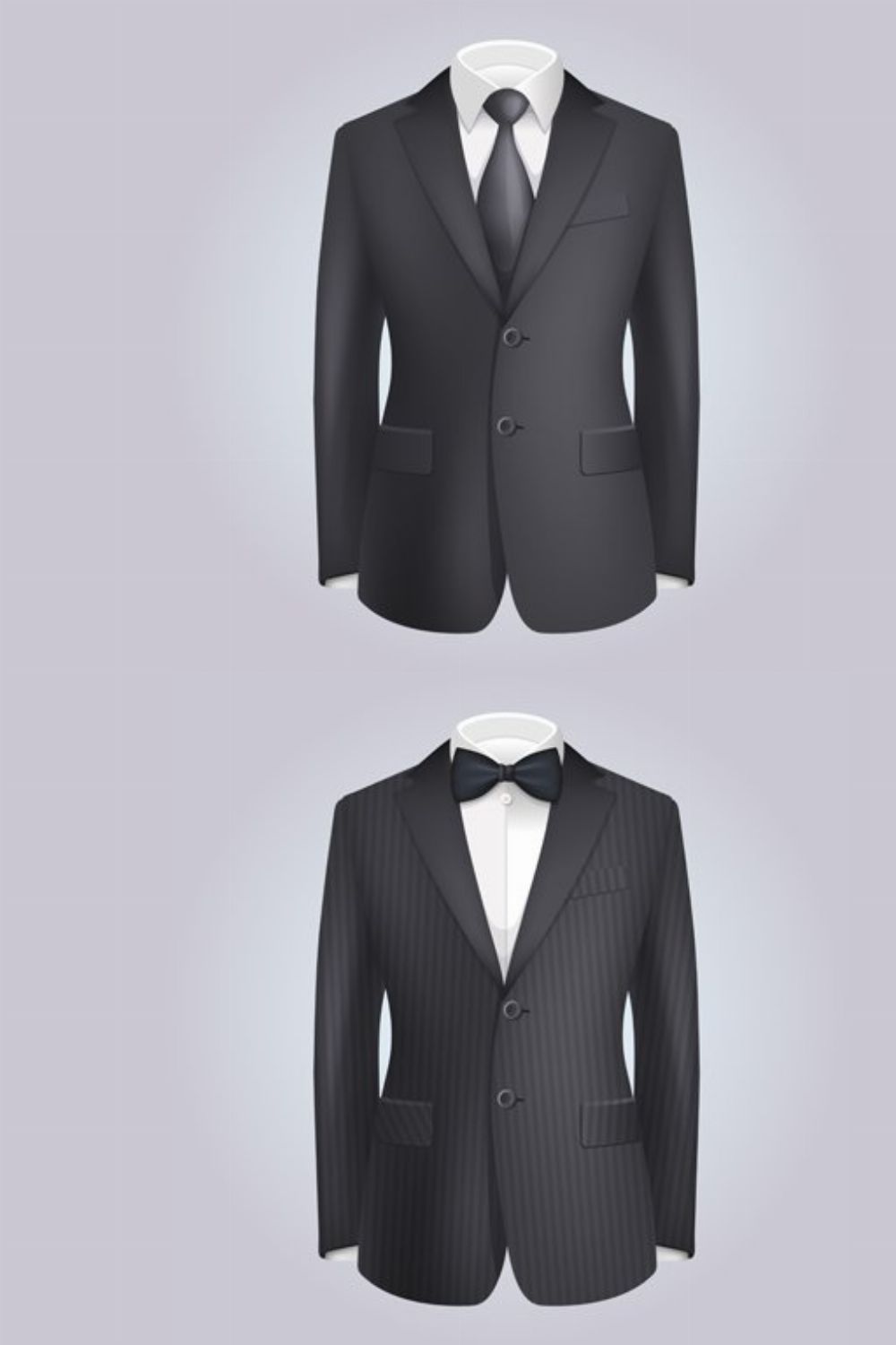 Male Clothing Dark Suit Set pinterest preview image.
