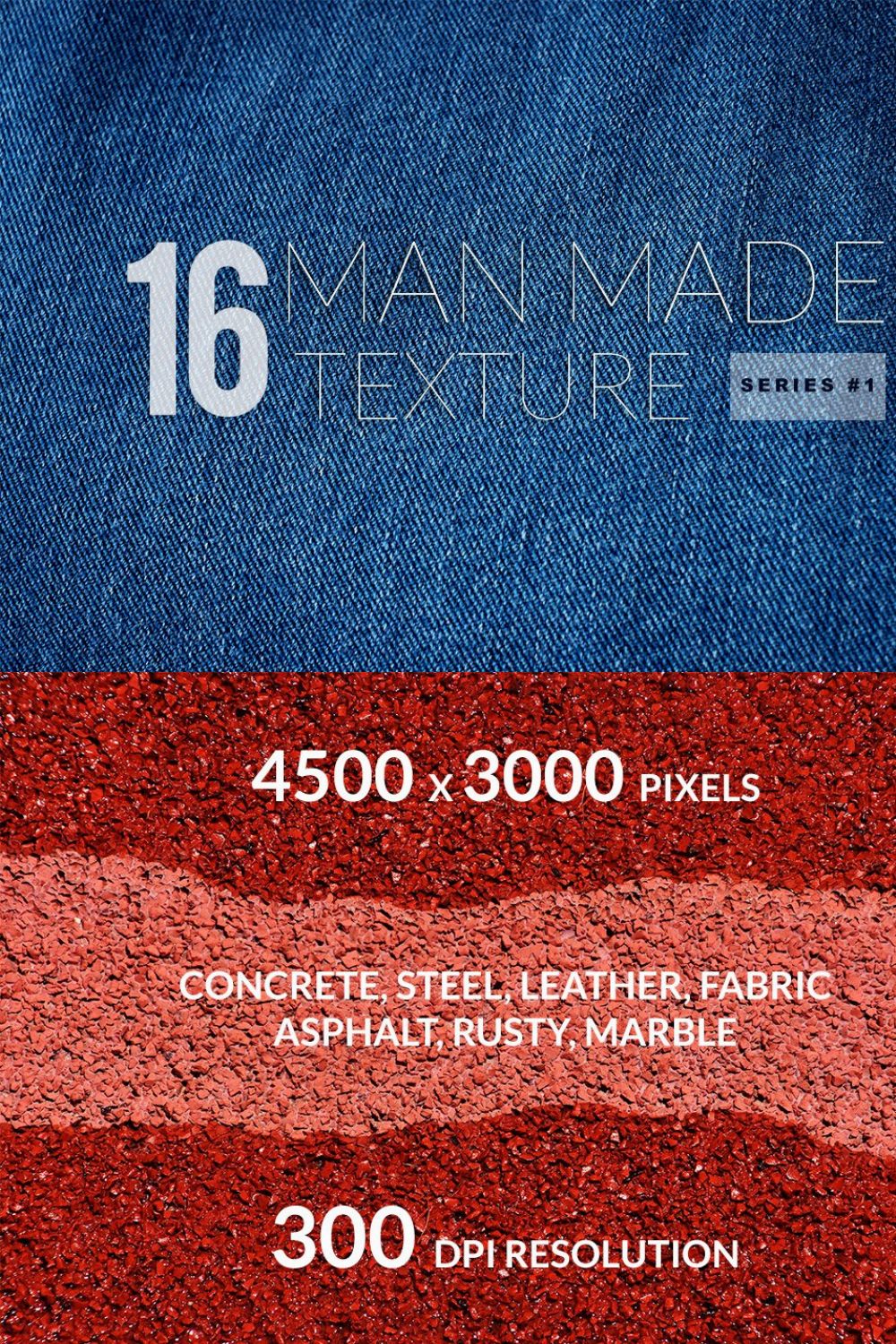 Man made texture set Series 1 pinterest preview image.