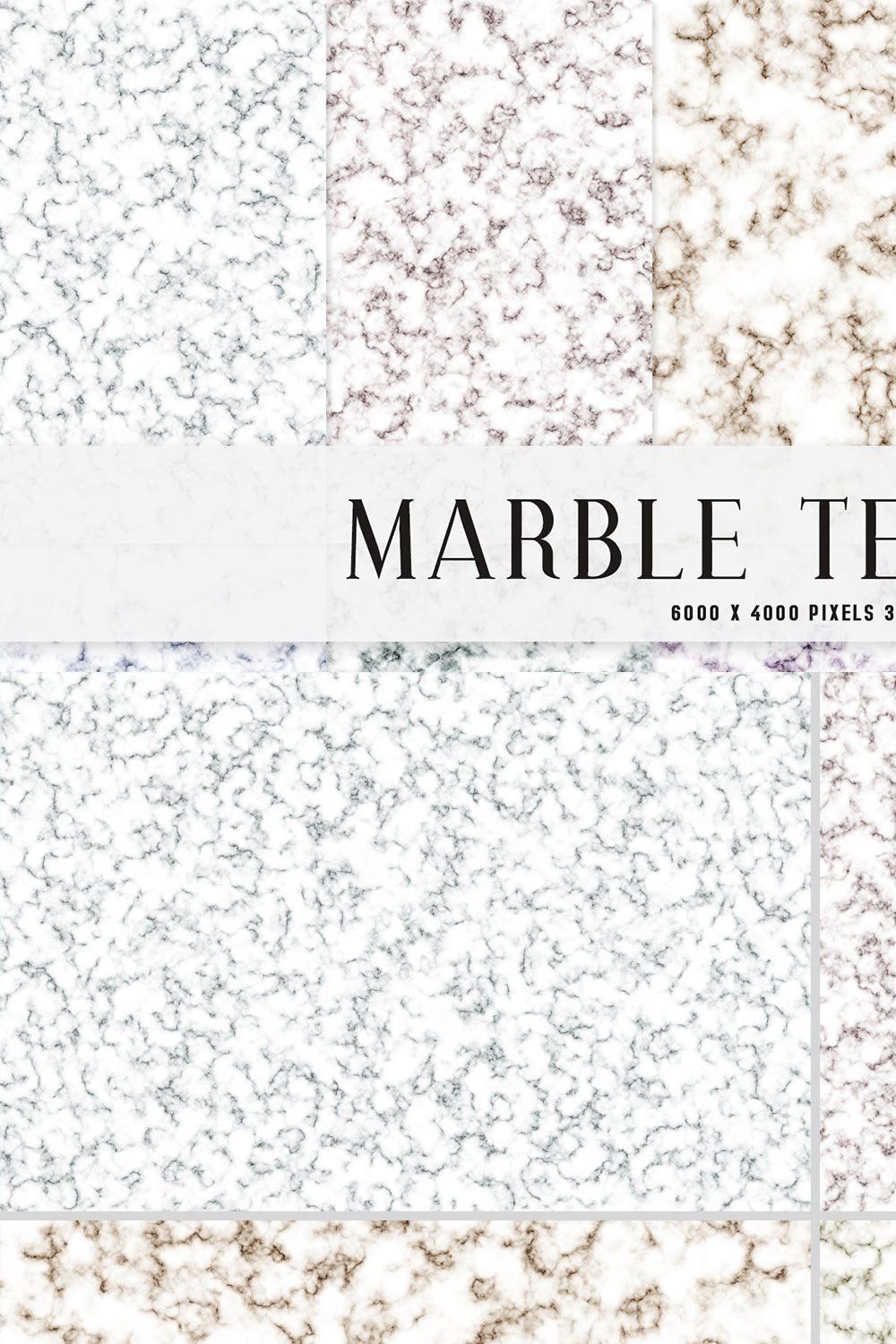 Marble Textures pinterest preview image.