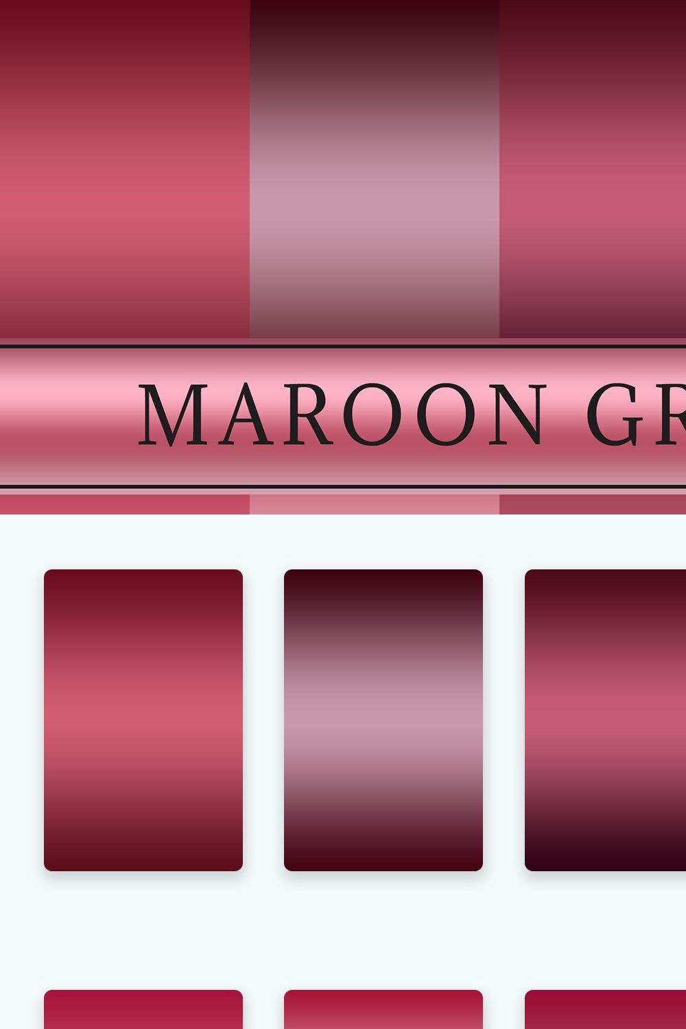 Maroon Gradients pinterest preview image.