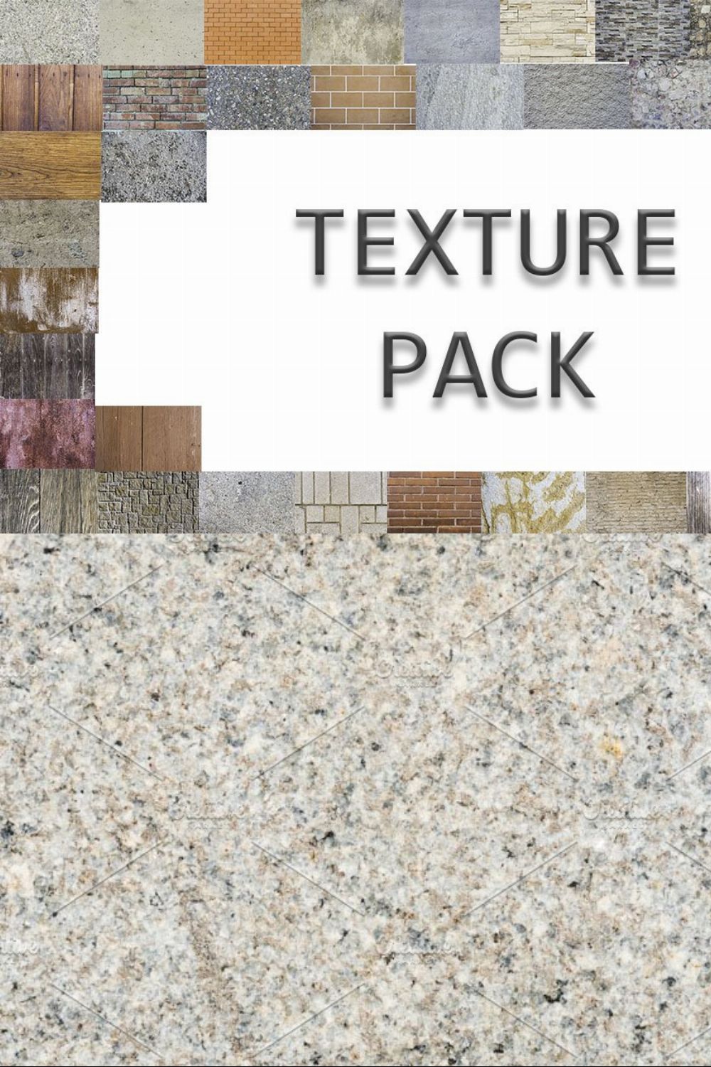 MegaPack of 43 textures pinterest preview image.