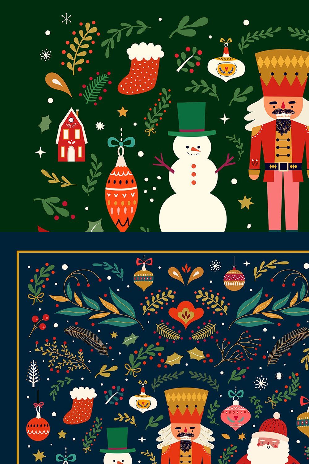 Merry Christmas collection pinterest preview image.