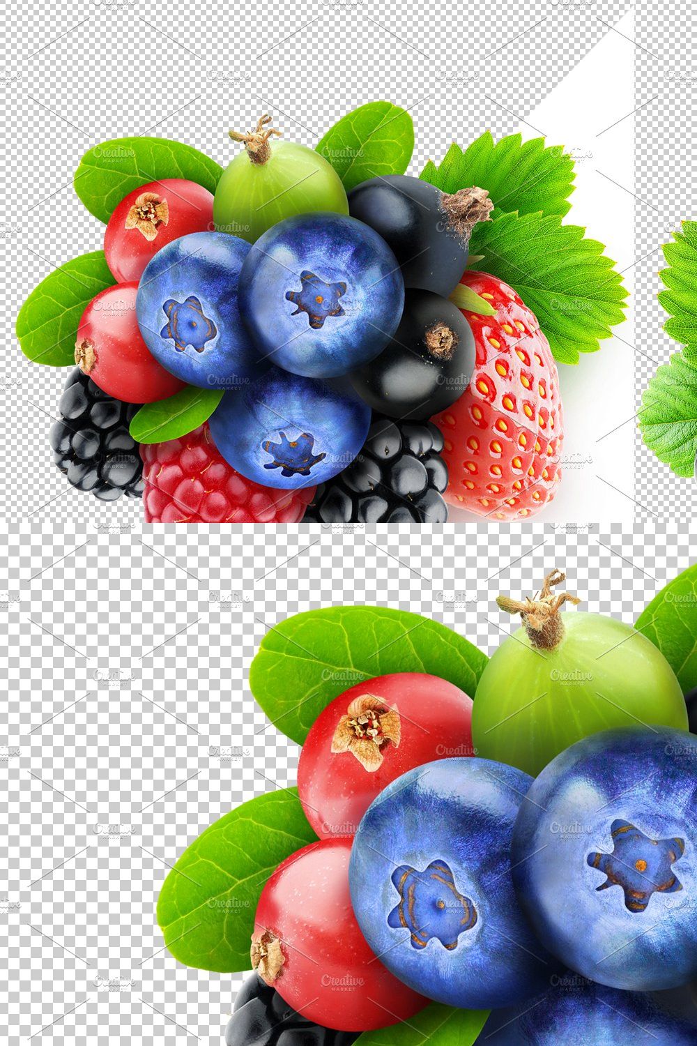 Mixed berries pinterest preview image.