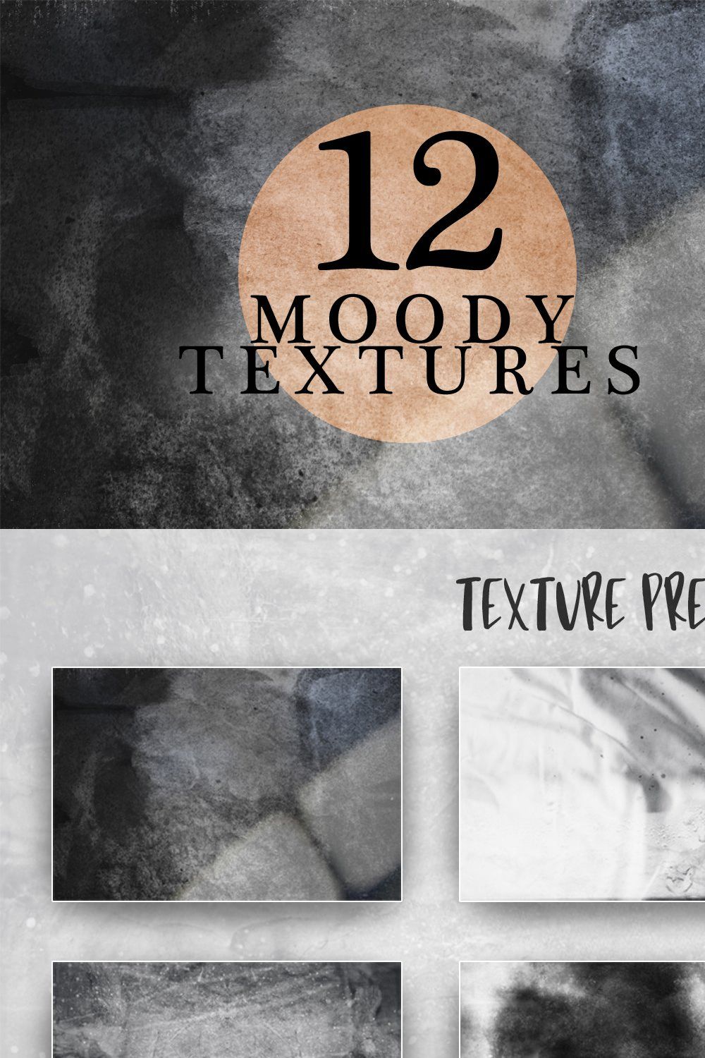 Moody Texture Pack pinterest preview image.